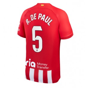 Atletico Madrid Rodrigo De Paul #5 Hemmatröja 2023-24 Kortärmad